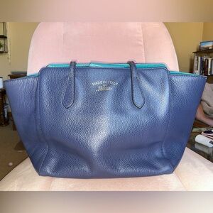 Gucci Swing Tote - Navy Blue